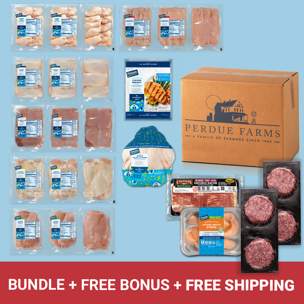 bulk chicken bundle plus free burgers chicken strips bacon and free shipping